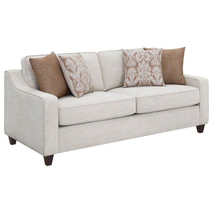 Christine - Upholstered Sloped Arm Sofa Set