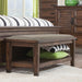 Franco - Bench with Lower Shelf Bedding & Furniture Discounters