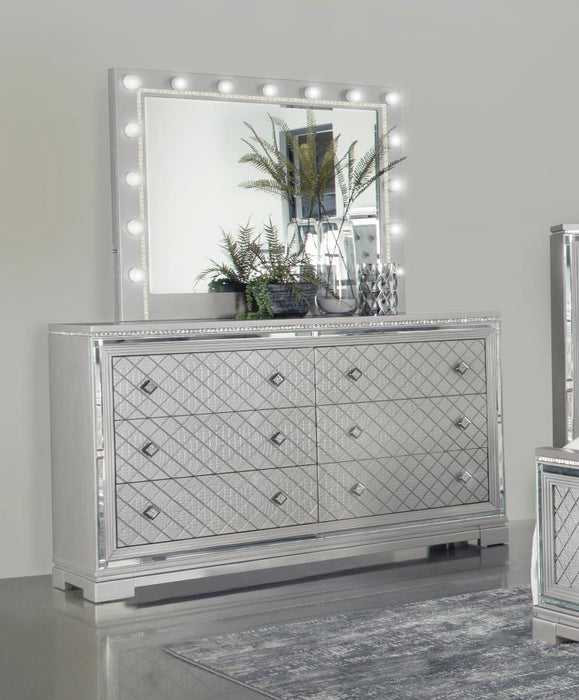 Eleanor - Rectangular 6-drawer Dresser With Mirror