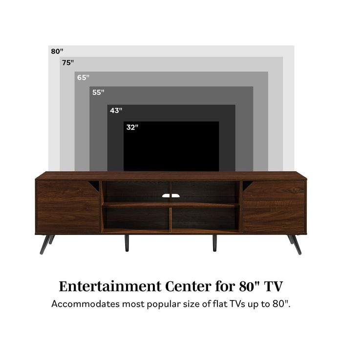 Contemporary 2 Door Minimalist TV Stand