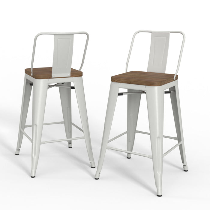 Rayne - 24" Metal / Wood Counter Height Stool