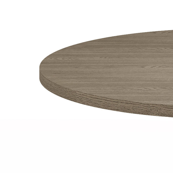 Tannen - Round Dining Table - White And Gray