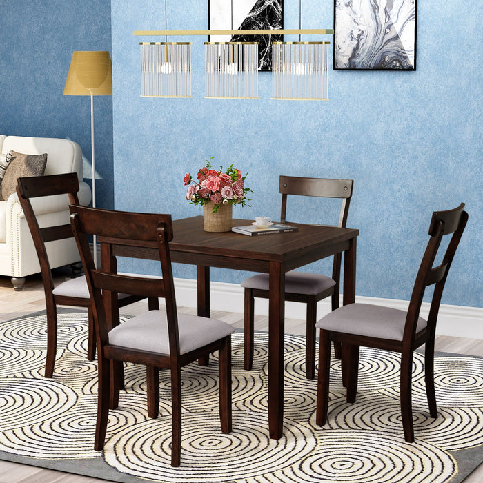 Dining Table Set Industrial Wooden Kitchen Table And Chairs For Dining Room