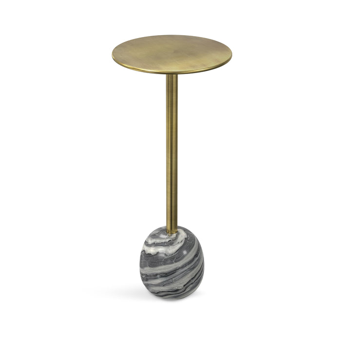 Melene - Side Table - Gold/Gray