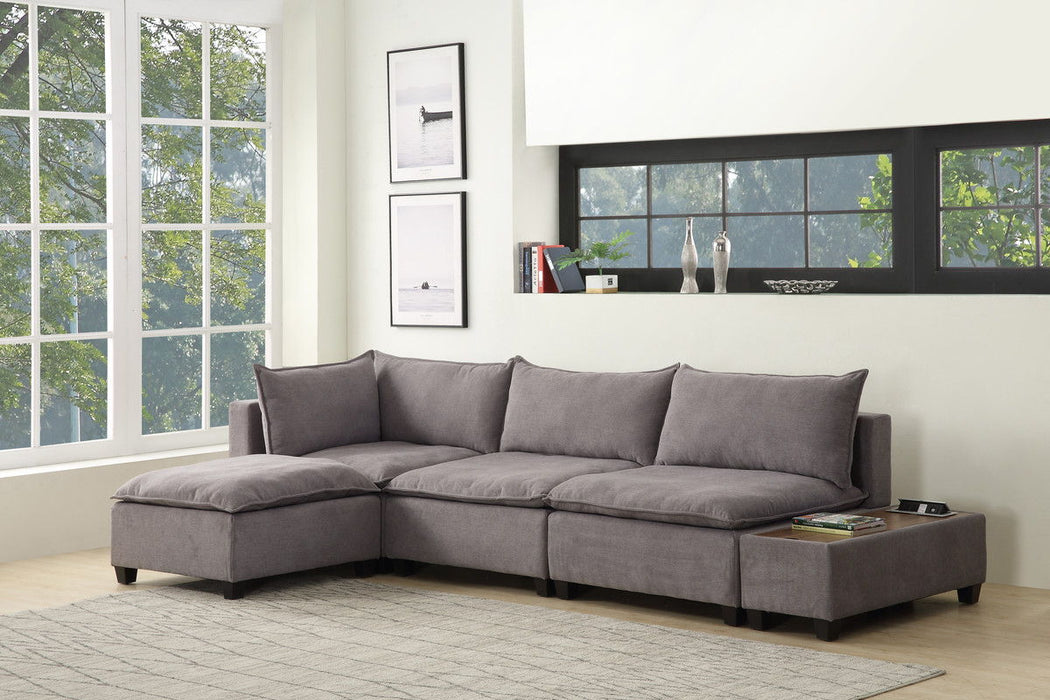 Madison - Modular Sectional Sofa Chaise With USB Storage Console Table