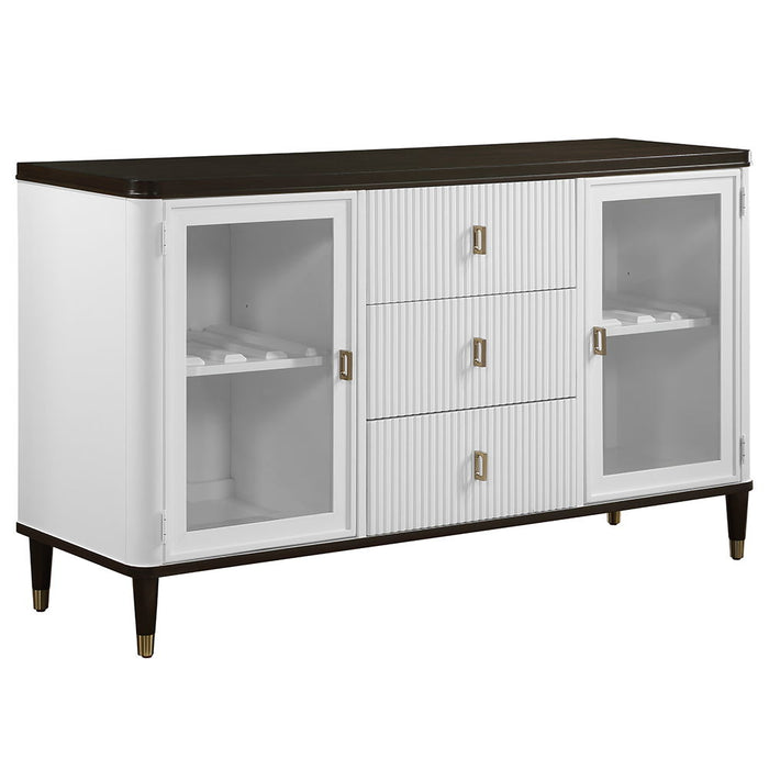 Carena - Server - White & Brown Finish