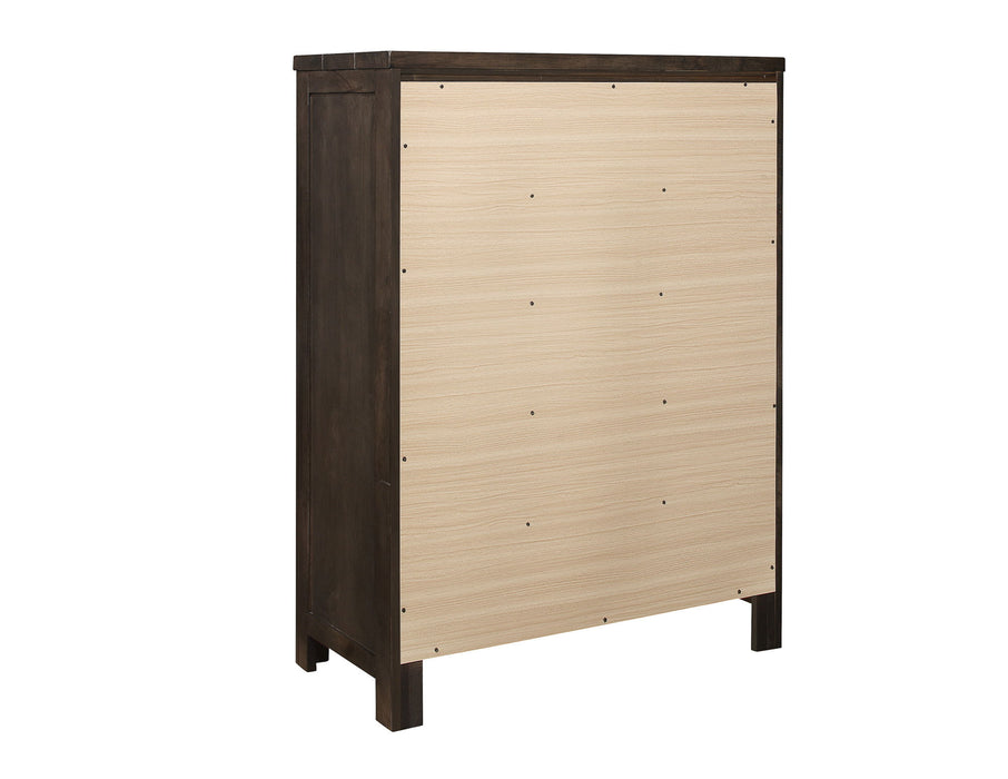 Verna - 5 Drawer Chest - Brown