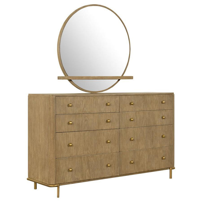 Arini - 8-Drawer Bedroom Dresser With Mirror