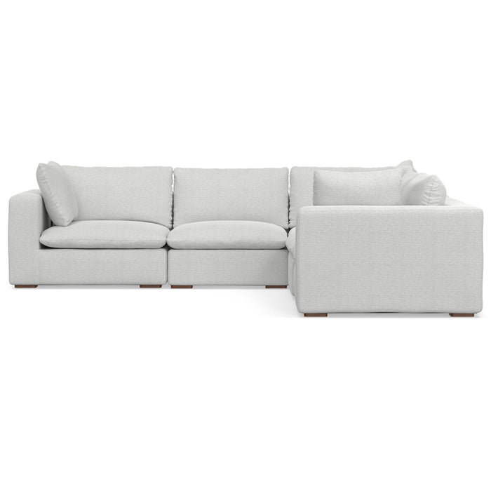 Jasmine - Corner Sectional Sofa - Cloud Gray