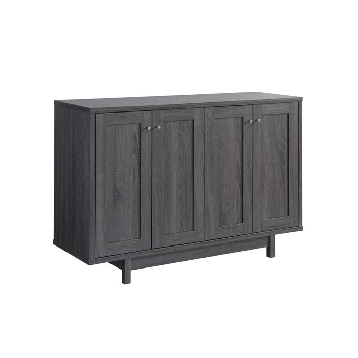 Buffet Four Door With Six Shelves - Grey