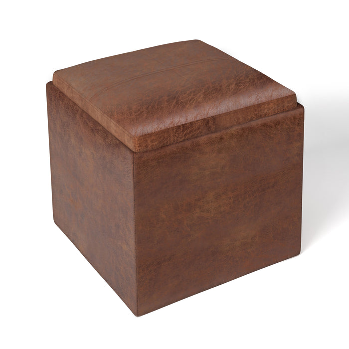 Rockwood - Cube Storage Ottoman with Tray