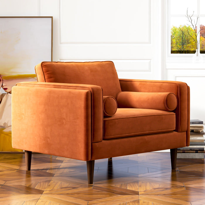 Amber - Velvet Lounge Chair