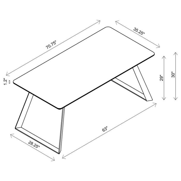 Smith - Mesa de Comedor - Negro