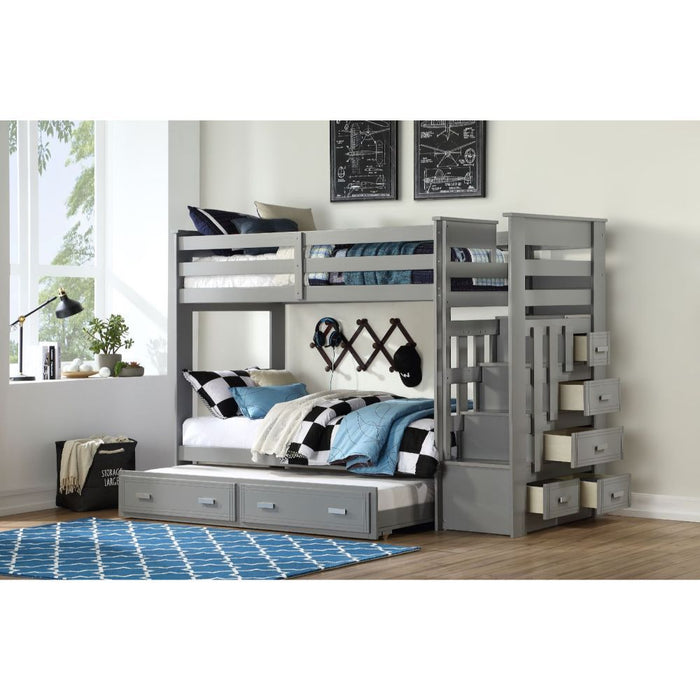 Allentown - Bunk Bed w/Storage Ladder & Trundle