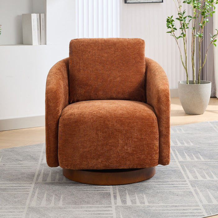 Swivel Accent Barrel Chair And Comfy Round Accent Single Sofa Chair, 360 Degree Club Chair, Lounge Armchair For Living Room Bedroom Nursery