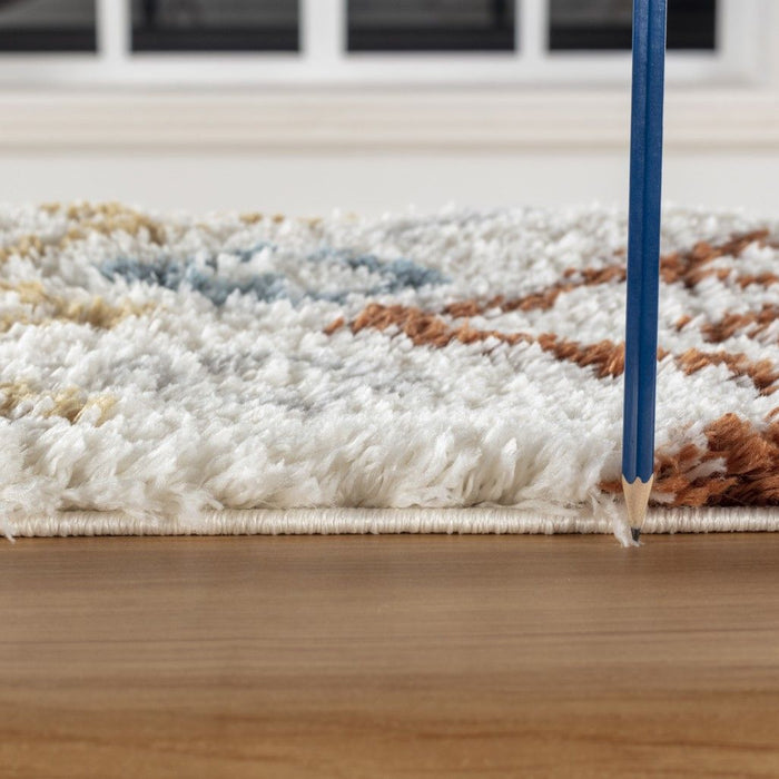 Loft Shag - 5' 3" X 7' Shaggy Area Rug Polypropylene - Ivory