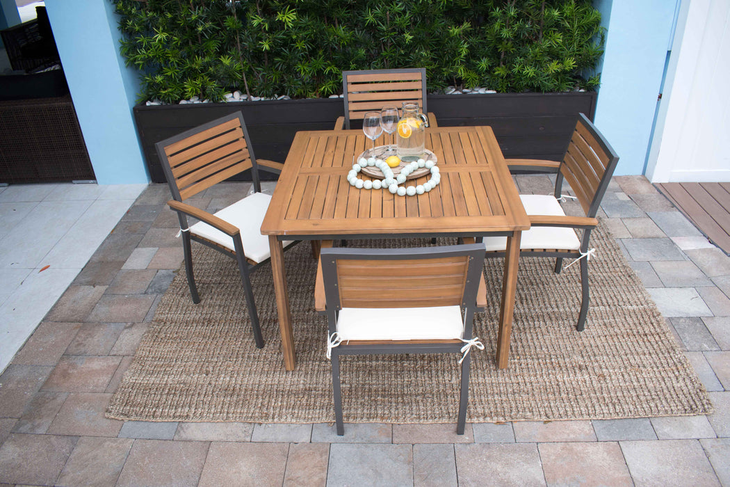 Panama Jack Boca Grande 5-Piece Square Dining Set