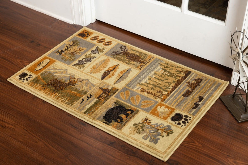 Woodland - GC_RST5101 Multi 5' x 7' Lodge Area Rug