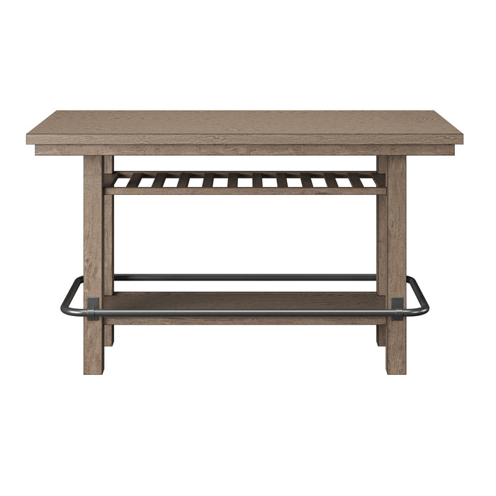 Benti - Bar Height Storage Table - Brown