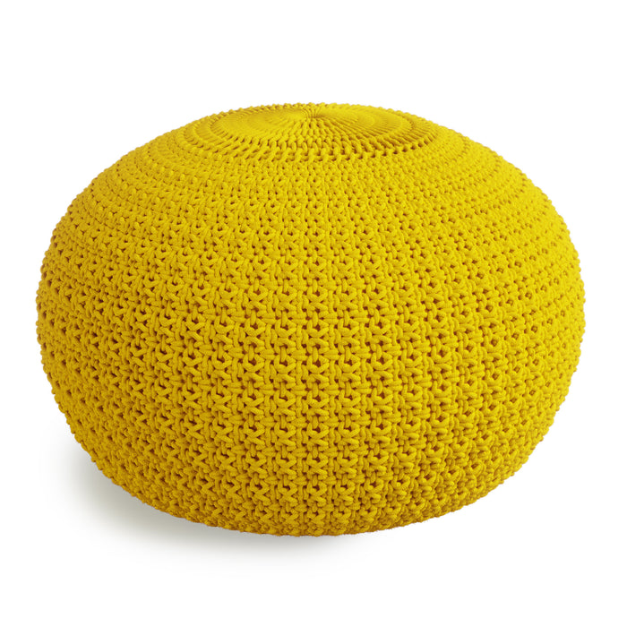 Sonata - Round Knitted Outdoor / Indoor Pouf