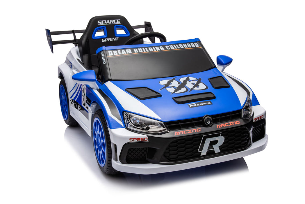 12V4A 20W*2 One Button Start, Forward And Backward, High And Low Speed, Music, Front Light, Power Display, Two Doors Can Open, 2.4G R / C, Seat Belt Four Wheel Absorber Kids Ride On Car