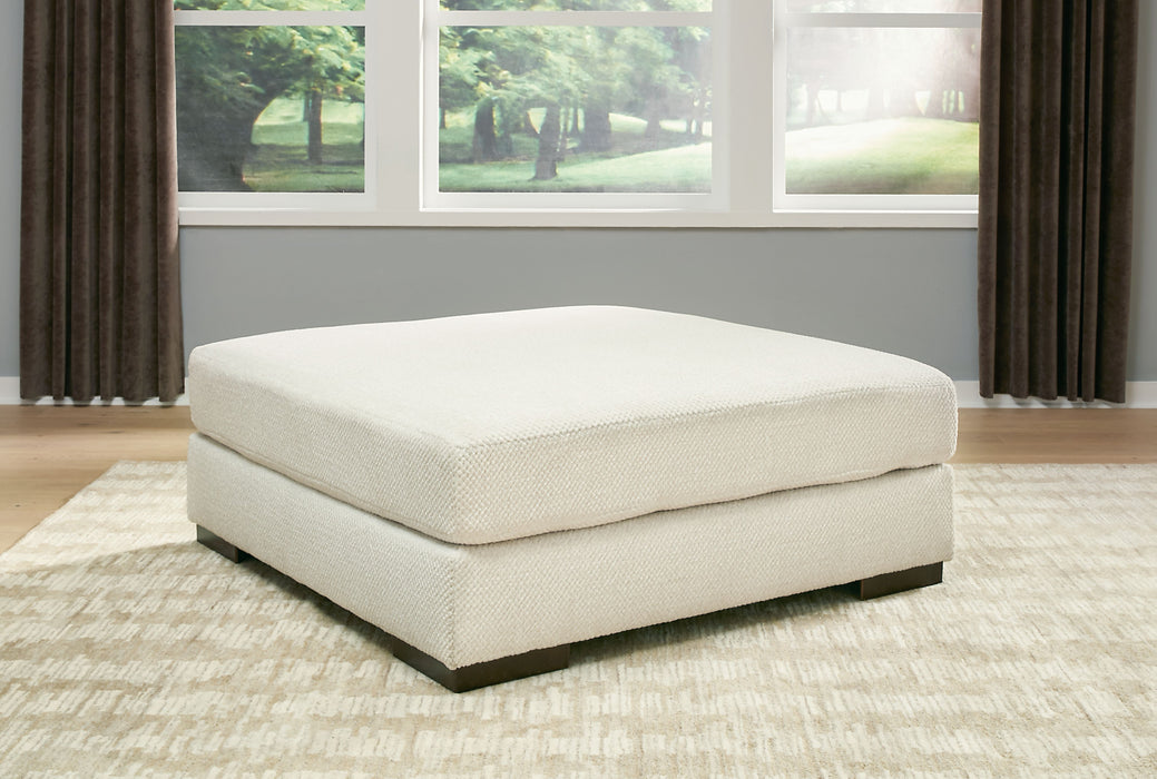 Zada - Ivory - Oversized Accent Ottoman