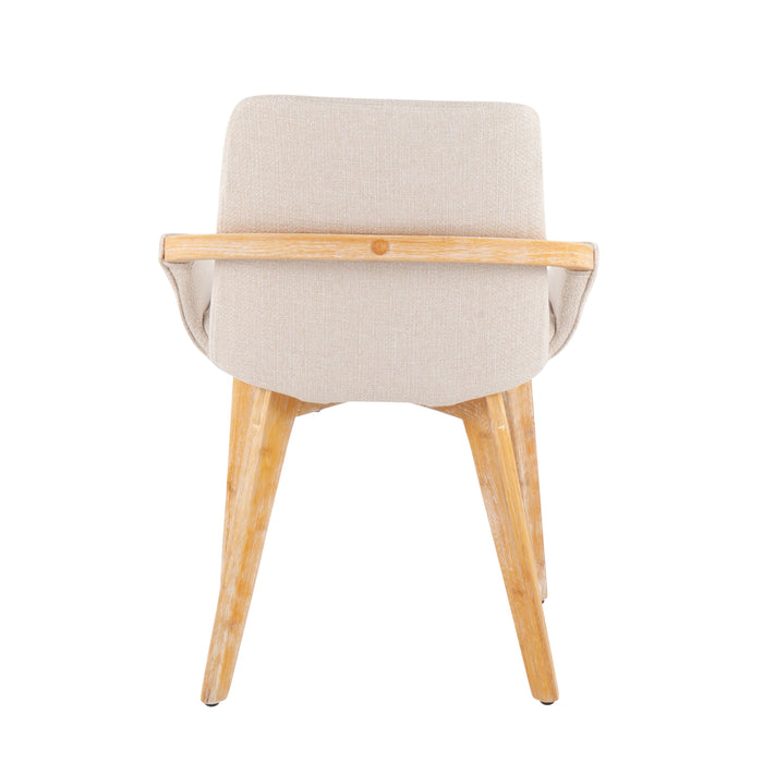 Cosmo - Mid-Century Chair - Natural / Cream