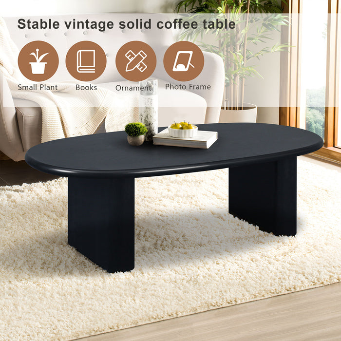 Tapered Tabletop Coffee Table - Antique Black