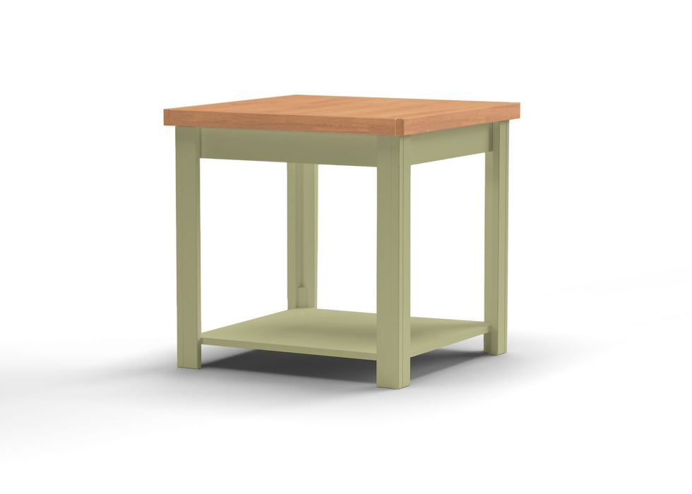 Vineyard - End Table - Sage Green / Fruitwood