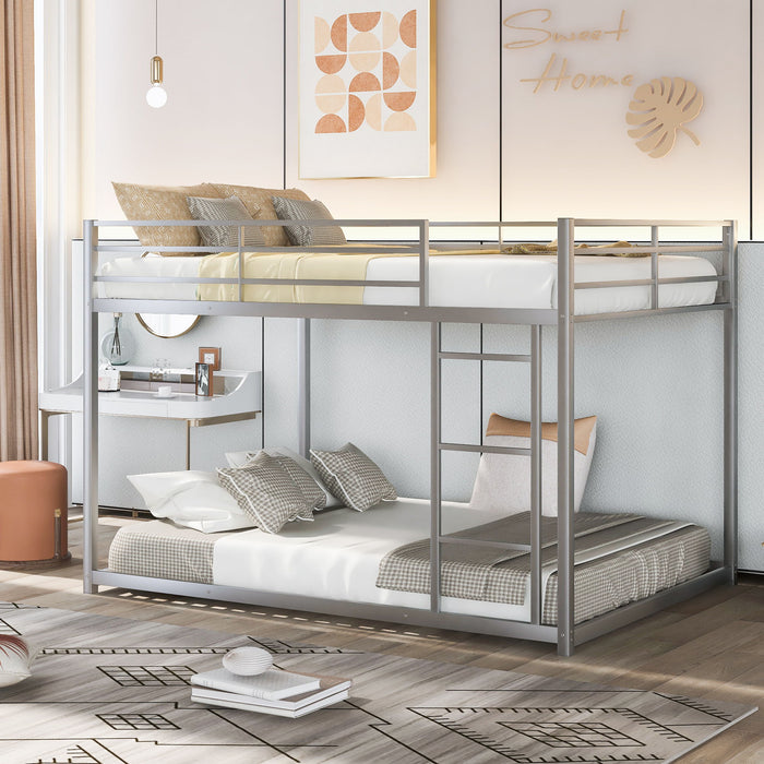 Metal Bunk Bed, Low Bunk Bed With Ladder