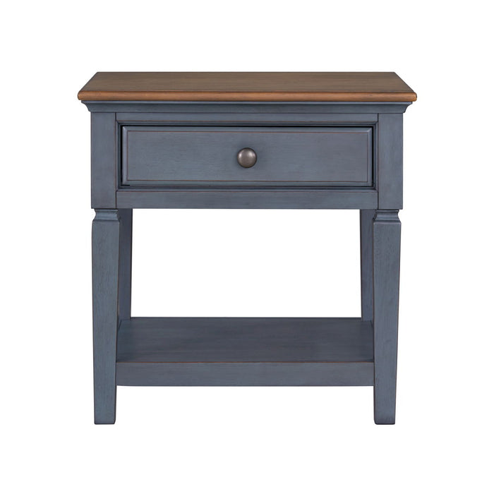 Americana - End Table - Corduroy Blue