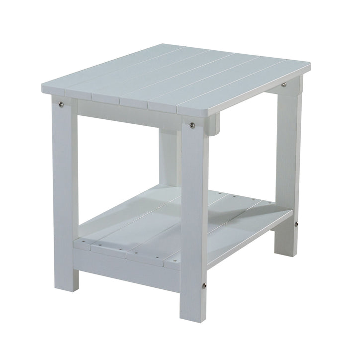 Key West - Weather Resistant Outdoor Indoor Plastic Wood End Table