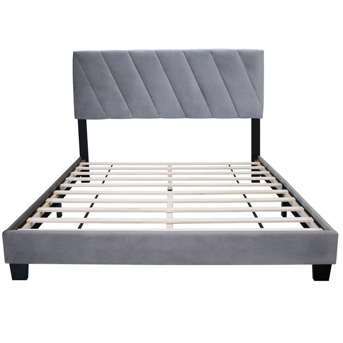 Queen Adjustable Upholstered Bed Modern Minimalist Top Styles