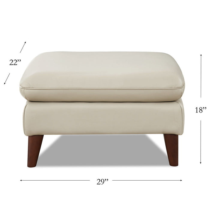 Solana - Leather Ottoman