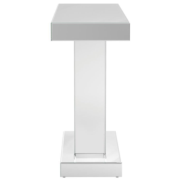 Crocus - Mesa Consola Rectangular - Plata Perla