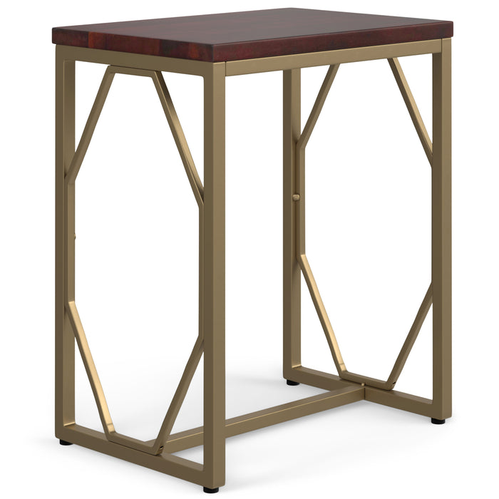 Selma - Metal and Wood Accent Table