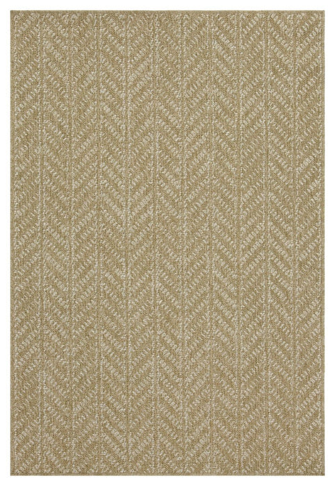 Earth - 2'7" X 7'3" Indoor / Outdoor Area Rug - Natural / White