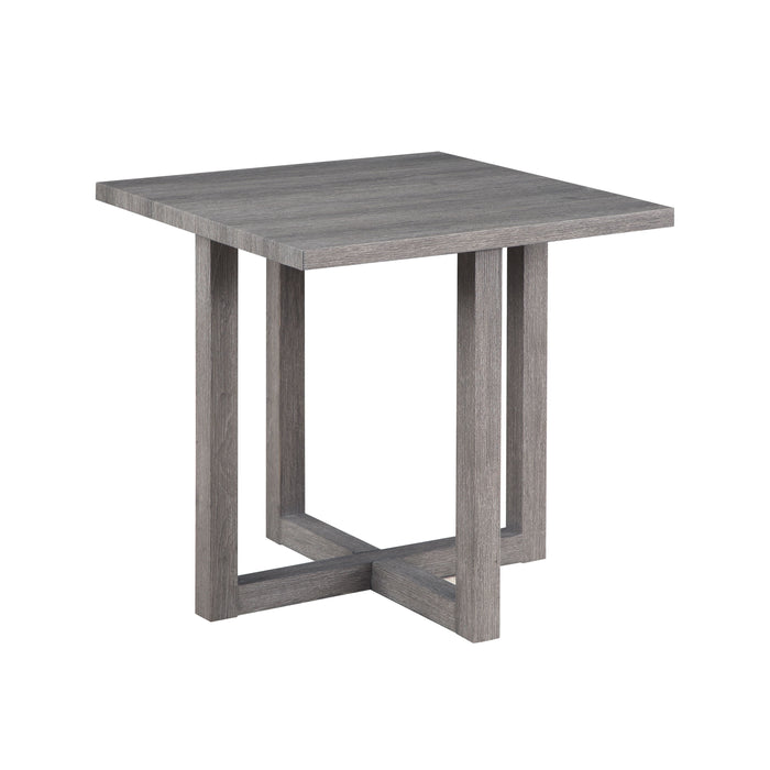 Moseberg - 24" End Table - Distressed Gray