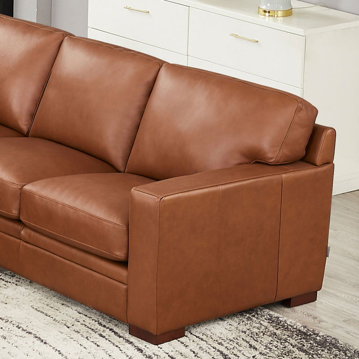 Dillon - Leather Left Chaise Sectional