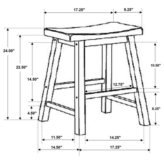 Durant - Wooden Counter Stools (Set of 2)