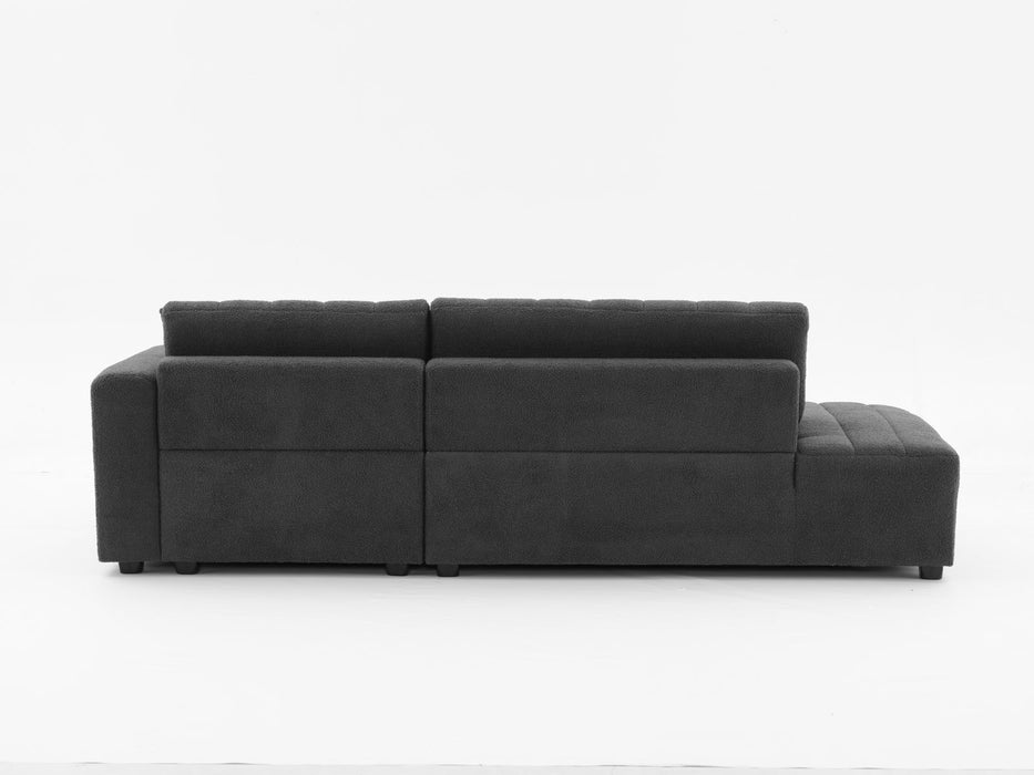 Jessica - Lamb Wool Sectional Sofa With Chaise