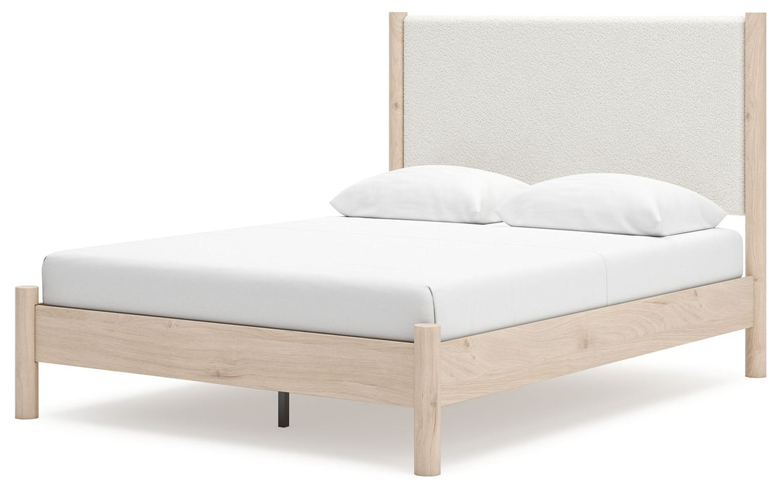 Cadmori - Upholstered Panel Bed