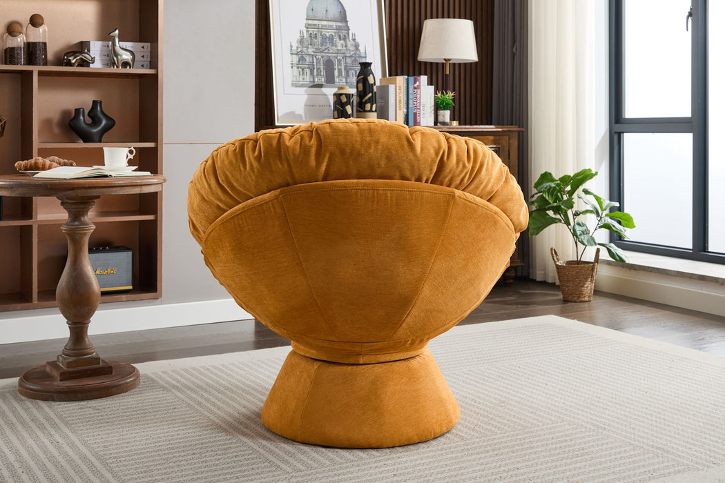 Oversized Swivel Accent Chair, 360 Swivel Barrel Chair, Papasan Chair For Living Room Bedroom