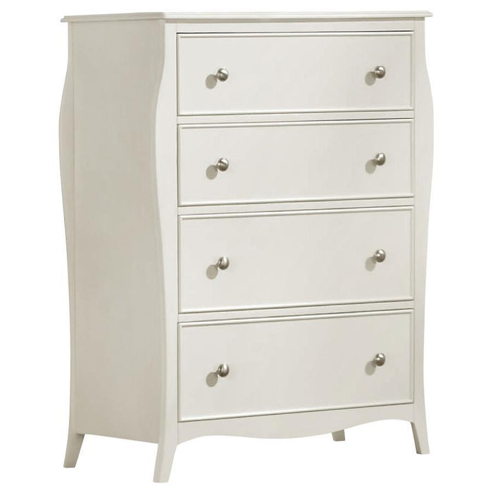 Dominique - 4-Drawer Chest - White