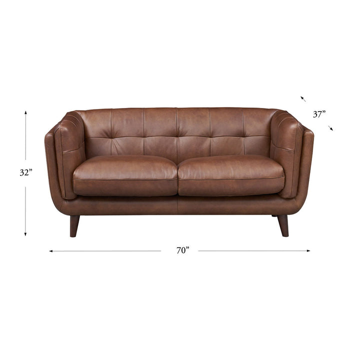 Solana - Waxy Pull-Up Leather Loveseat