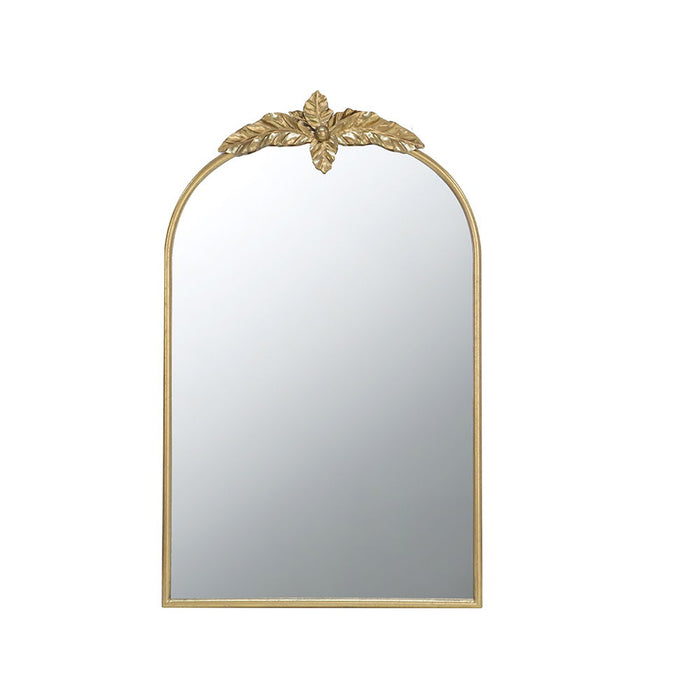 Arched Wall Mirror With Metal Frame, Wall Mirror For Living Room, Bedroom Hallway