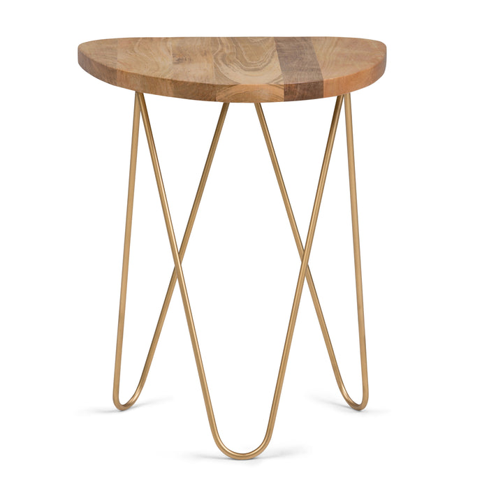 Patrice - Metal and Wood Accent Table