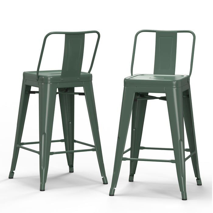 Rayne - 24" Metal Counter Height Stool (Set of 2)