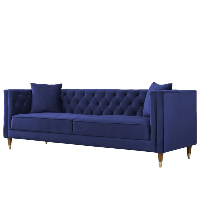 Autumn - Velvet Sofa - Blue