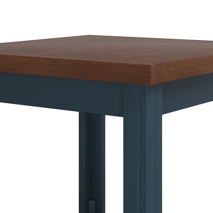 Nantucket - 24" Side Table - Blue Denim And Whiskey